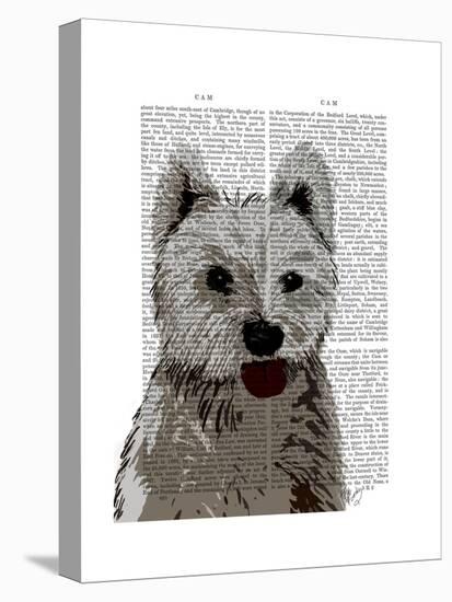 West Highland Terrier Plain-Fab Funky-Stretched Canvas