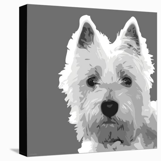 West Highland Terrier-Emily Burrowes-Stretched Canvas