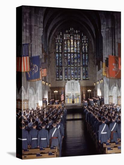 West Point Cadets Attending Service at Cadet Chapel-Dmitri Kessel-Premier Image Canvas