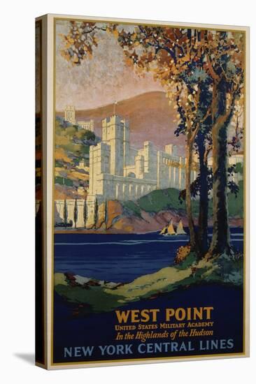 West Point - New York Central Lines Travel Poster-Frank Hazell-Premier Image Canvas