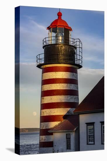 West Quoddy Head Lighthouse is easternmost point in USA near Lubec, Maine, USA-Chuck Haney-Premier Image Canvas