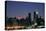 West-side Skyline at Night NYC-null-Stretched Canvas