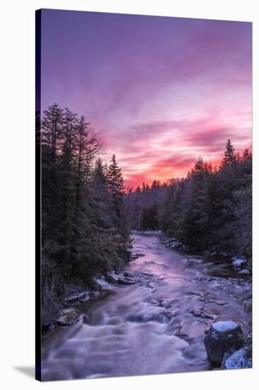 West Virginia, Blackwater Falls State Park. Sunrise on Blackwater River-Jaynes Gallery-Premier Image Canvas