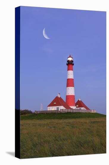 Westerhever Lighthouse, North Sea, Schleswig-Holstein, Westerheversand, Wadden Sea-Herbert Kehrer-Premier Image Canvas