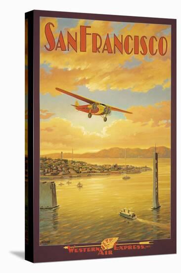 Western Air Express, San Francisco, California-Kerne Erickson-Stretched Canvas