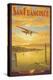 Western Air Express, San Francisco, California-Kerne Erickson-Stretched Canvas