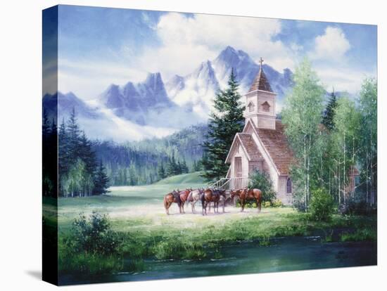 Western Church-unknown Sorenson-Stretched Canvas