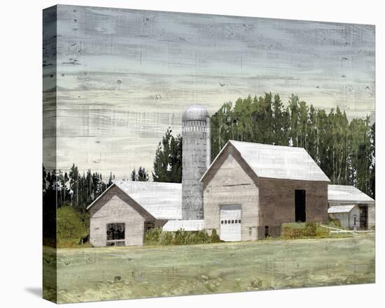 Western Plain - Silo-Mark Chandon-Stretched Canvas