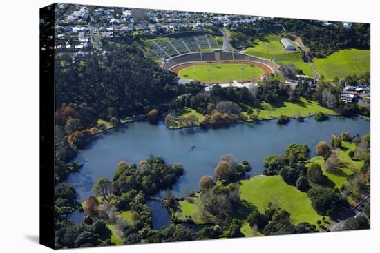 Western Springs, and Western Springs Stadium, Auckland, North Island, New Zealand-David Wall-Premier Image Canvas