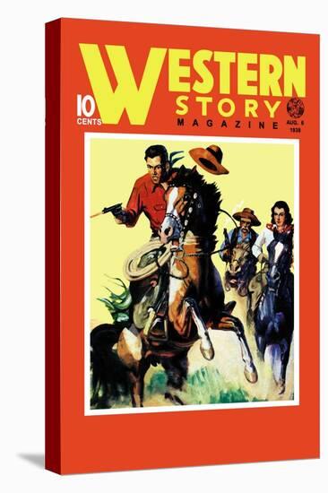 Western Story Magazine: On the Move-null-Stretched Canvas