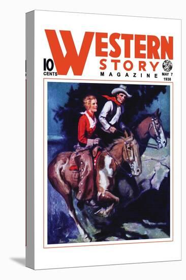 Western Story Magazine: On the Range-null-Stretched Canvas