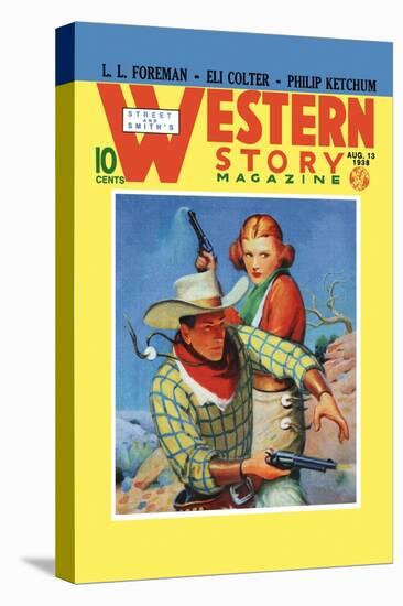 Western Story Magazine: They Ruled the West-null-Stretched Canvas