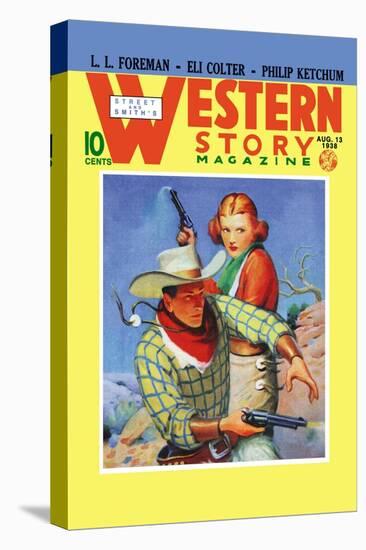 Western Story Magazine: They Ruled the West-null-Stretched Canvas