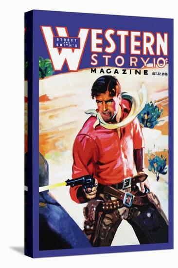 Western Story Magazine: Western Business-null-Stretched Canvas