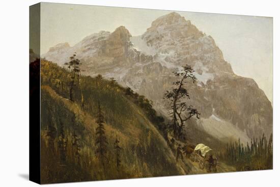 Western Trail, the Rockies-Albert Bierstadt-Premier Image Canvas