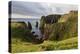 Westerwick, dramatic coastal views, red granite sea cliffs and stacks, Scotland-Eleanor Scriven-Premier Image Canvas