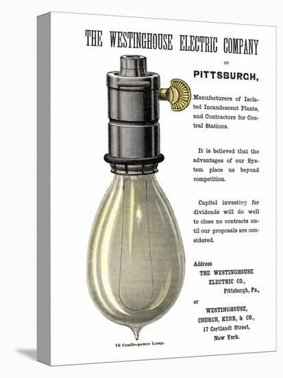 Westinghouse Electric Company's 16 Candle-Power Incandescent Lamp, Advertisement, 1886-null-Premier Image Canvas