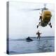 Westland Whirlwind Helicopter Making a Rescue, 1973-Michael Walters-Premier Image Canvas