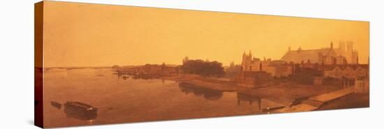 Westminster Abbey and Hall and Old Houses of Parliament-Peter De Wint-Premier Image Canvas