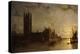 Westminster Abbey, the Houses of Parliament with the Construction of Westminster Bridge, 1859-Henry Pether-Premier Image Canvas