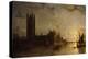 Westminster Abbey, The Houses of Parliament with the Construction of Westminster Bridge-Henry Pether-Premier Image Canvas