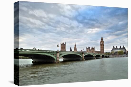 Westminster Bridge over the Thames with the Big Ben and the City of Westminster on the Background-Felipe Rodriguez-Premier Image Canvas