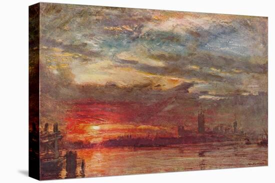 'Westminster Sunset ', 1900-Albert Goodwin-Premier Image Canvas