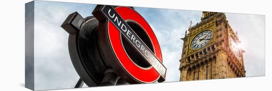 Westminster Underground Sign - Subway Station Sign - Big Ben - City of London - UK - England-Philippe Hugonnard-Premier Image Canvas