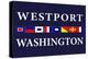 Westport, Washington - Nautical Flags-Lantern Press-Stretched Canvas