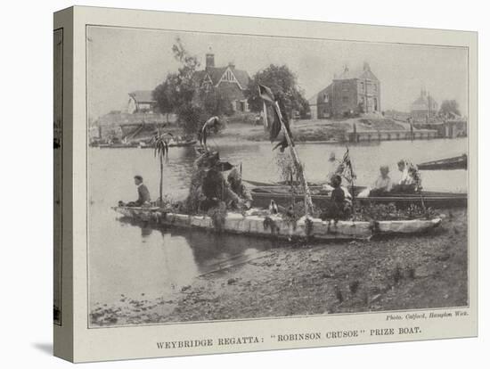 Weybridge Regatta, Robinson Crusoe Prize Boat-null-Premier Image Canvas