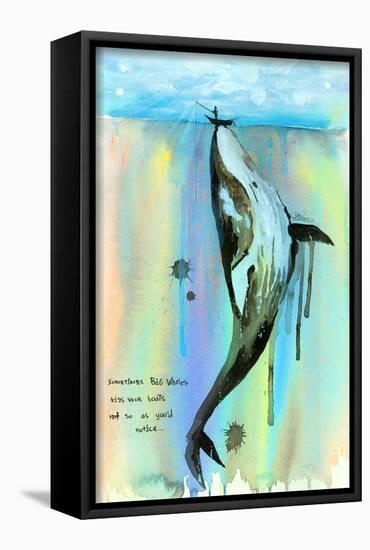 Whale-a-la-Lora Zombie-Stretched Canvas