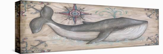 Whale Watch I-Kate McRostie-Stretched Canvas