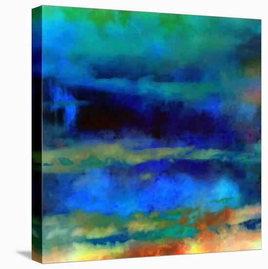 What a Color Art Series Abstract X-Ricki Mountain-Stretched Canvas