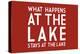 What Happens at the Lake (Red)-Lantern Press-Stretched Canvas