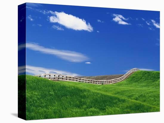 Wheat Field and Fence-Darrell Gulin-Premier Image Canvas