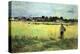 Wheat Field-Berthe Morisot-Stretched Canvas