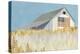 Wheat Fields Barn with Flag-Avery Tillmon-Stretched Canvas