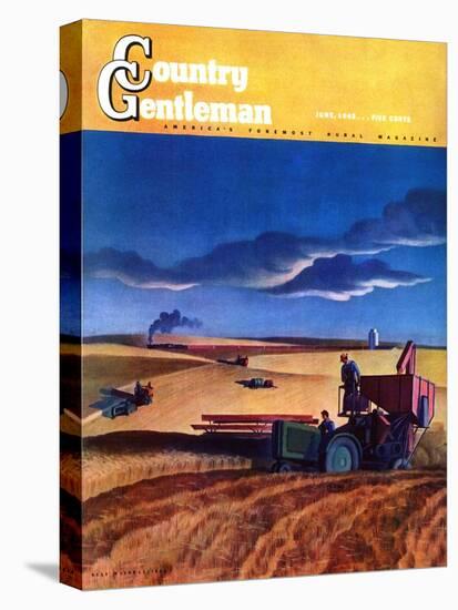 "Wheat Harvest," Country Gentleman Cover, June 1, 1942-Dale Nichols-Premier Image Canvas