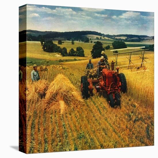 "Wheat Harvest,"July 1, 1945-F.P. Sherry-Premier Image Canvas