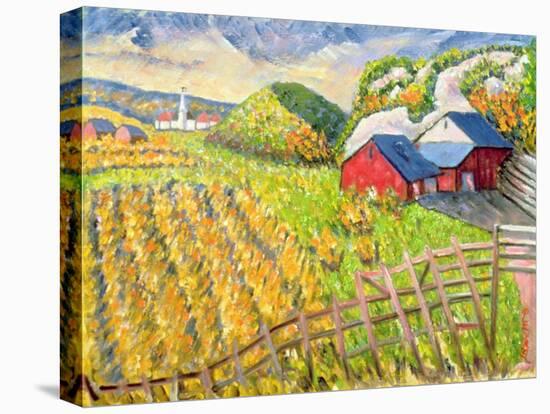 Wheat Harvest, Kamouraska, Quebec-Patricia Eyre-Premier Image Canvas