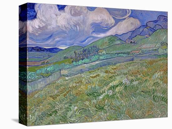 Wheatfield and Mountains, c.1889-Vincent van Gogh-Premier Image Canvas