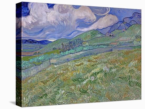 Wheatfield and Mountains, c.1889-Vincent van Gogh-Premier Image Canvas