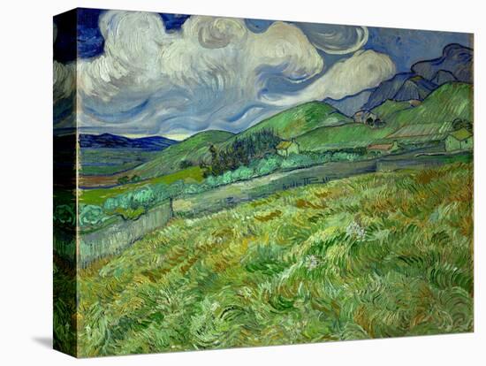 Wheatfield and mountains, June 1889 Canvas, 70,5 x 88,5 cm SMK 1840.-Vincent van Gogh-Premier Image Canvas