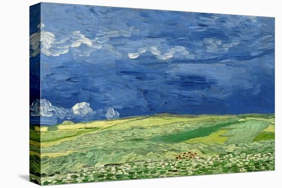 Wheatfield under Thunderclouds, 1890-Vincent van Gogh-Premier Image Canvas