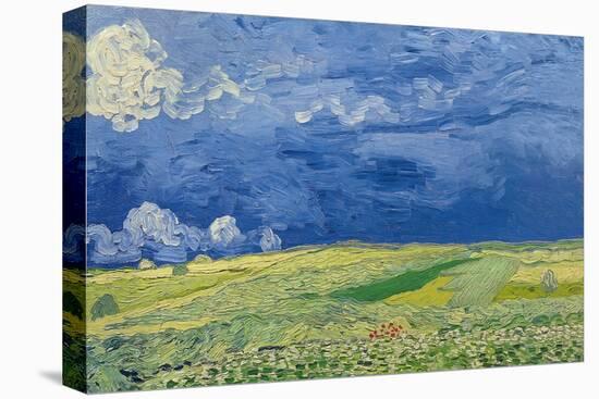 Wheatfields under Thunderclouds, 1890-Vincent van Gogh-Premier Image Canvas