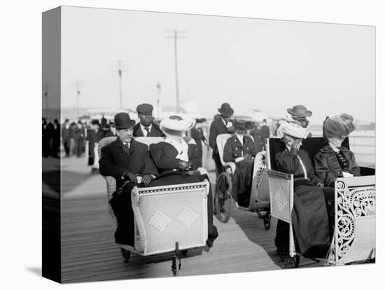 Wheel Chairs, Atlantic City, N.J.-null-Stretched Canvas