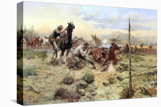 When Horse Flesh Comes High-Charles Marion Russell-Stretched Canvas