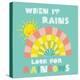 When it Rains Look for Rainbows-Heather Rosas-Stretched Canvas