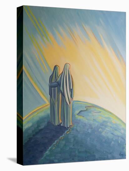 When Our Lady Greeted Elizabeth at the Visitation, They Praised God for His Love. Our Lady Held in-Elizabeth Wang-Premier Image Canvas