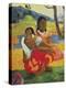 When Will You Marry? (Nafea Faa Ipoipo)-Paul Gauguin-Stretched Canvas